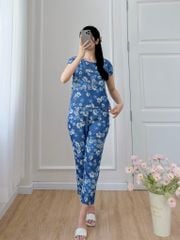 Đồ bộ dài có tay cánh tiên hoa tầm xuân