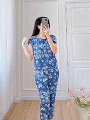 Đồ bộ dài có tay cánh tiên hoa tầm xuân