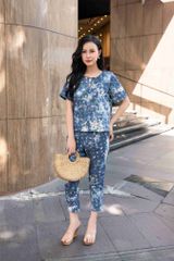 Đồ bộ dài có tay đan dây ngôi sao