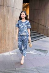 Đồ bộ dài có tay đan dây ngôi sao