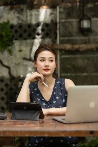 Đồ bộ đùi không tay nơ cổ hoa cúc xinh