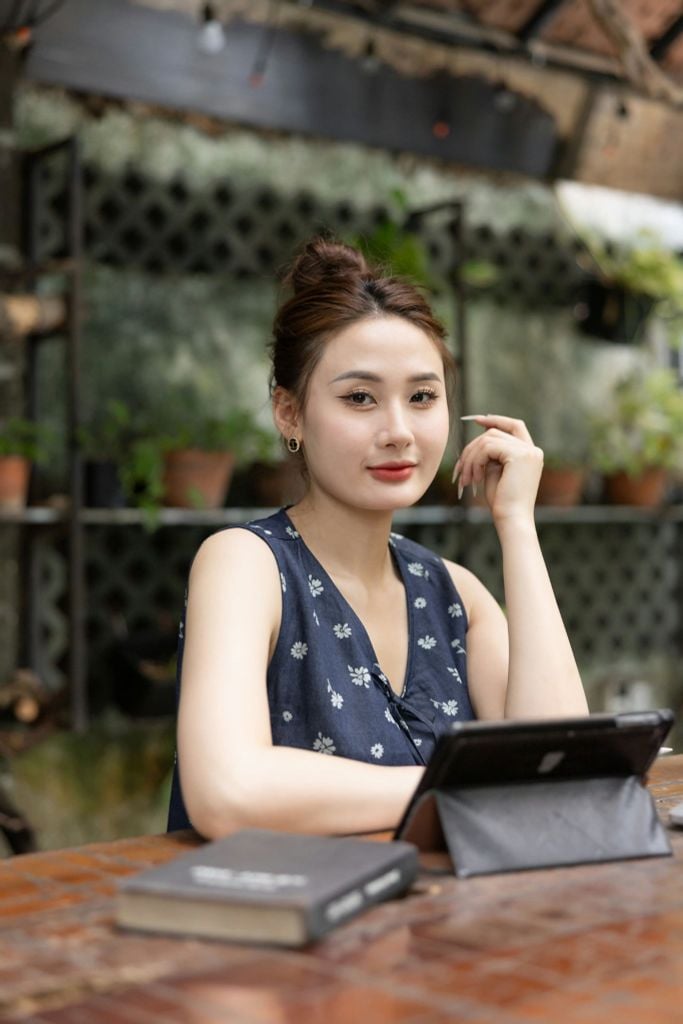 Đồ bộ đùi không tay nơ cổ hoa cúc xinh