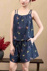 Đồ bộ đùi thiết kế 2 dây hoa đồng tiền