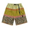 |ORDER|HIRATA AND MACRO LEOPARD PRINT STITCHING CASUAL SHORTS FG P408