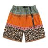 |ORDER|HIRATA AND MACRO LEOPARD PRINT STITCHING CASUAL SHORTS FG P408