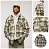 INF®️| ÁO KHOÁC SƠ MI DÀI TAY KẺ SỌC RETRO DÁNG RỘNG CARDIGAN UNISEX INF 7081