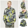 INF®️| ÁO KHOÁC SƠ MI DÀI TAY SỌC NHĂN IN HÌNH NHIỆT DÁNG RỘNG UNISEX INF 7093