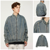 INF®️| ÁO KHOÁC DENIM WASH NGẮN PHONG CÁCH XE MÔ TÔ UNISEX INF 5373