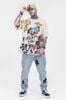 FG®️|  GRAFFITI PRINT UNISEX T-SHIRT FG E684