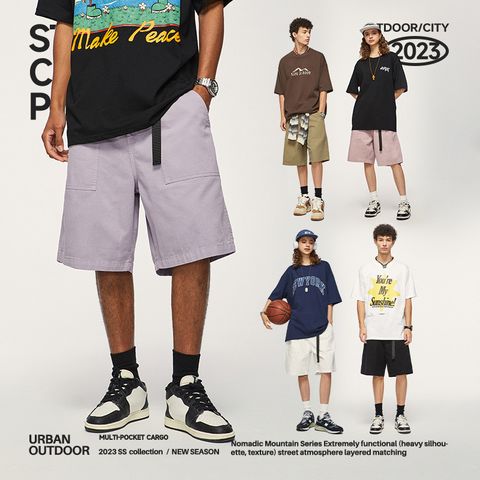 QUẦN NGẮN NAM NỮ DÁNG NGẮN ỐNG RỘNG /SHORTS UNISEX OVERSIZED INF 12297