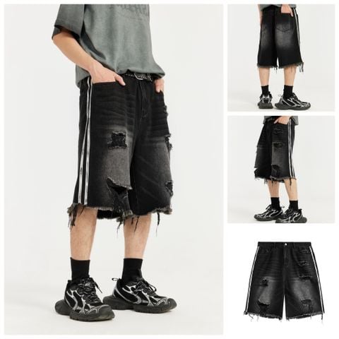 INF ™️| QUẦN SHORT DENIM HIP-HOP MÀI RÁCH INF 12584