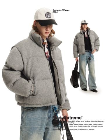 MADEEXTREME®️| ÁO KHOÁC LÔNG VỊT TRẮNG SIÊU ẤM BASIC UNISEX MADE 240918
