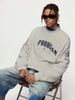 INF®️| ÁO SWEATER DỆT NGANG CỔ TRÒN THÊU CỔ ĐIỂN UNISEX INF 4390
