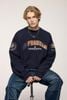 INF®️| ÁO SWEATER DỆT NGANG CỔ TRÒN THÊU CỔ ĐIỂN UNISEX INF 4390