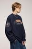 INF®️| ÁO SWEATER DỆT NGANG CỔ TRÒN THÊU CỔ ĐIỂN UNISEX INF 4390