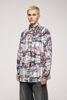 INF®️| ÁO KHOÁC SƠ MI DÀI TAY SỌC NHĂN IN HÌNH NHIỆT DÁNG RỘNG UNISEX INF 7100
