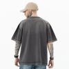 FG®️| ÁO THUN CỔ TRÒN NGẮN TAY DÁNG RỘNG WASH CAO CẤP FG ZB193