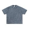FG®️| ÁO THUN CỔ TRÒN NGẮN TAY WASH TRƠN MÀU XANH FG F041