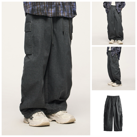 INF®️| QUẦN YẾM ỐNG RỘNG KẺ SỌC WASH TÚI HỘP UNISEX INF 13332