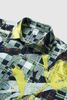 INF®️| ÁO KHOÁC SƠ MI DÀI TAY SỌC NHĂN IN HÌNH NHIỆT DÁNG RỘNG UNISEX INF 7093