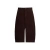 INF®️| QUẦN ỐNG RỘNG VẢI NHUNG KẺ COTTON RETRO UNISEX INF 13369