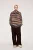 INF®️| QUẦN ỐNG RỘNG VẢI NHUNG KẺ COTTON RETRO UNISEX INF 13369