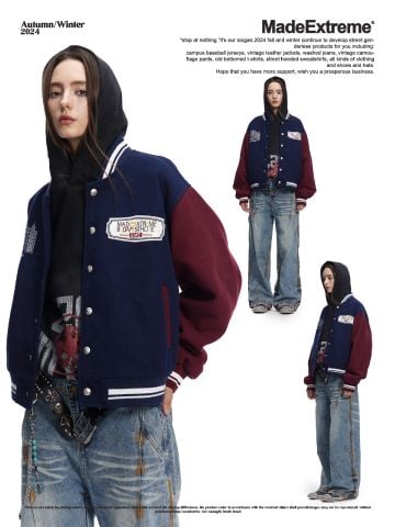 MADEEXTREME®️| ÁO KHOÁC BOMBER RETRO PHỐI MÀU TƯƠNG PHẢN UNISEX MR02