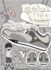 CATSOFA ™️| GIÀY SNEAKER FISHERMAN GREY LOGO GREY UNISEX CAT&SOFA CS25003