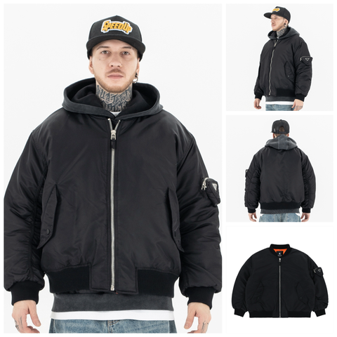 FG®️| ÁO KHOÁC BOMBER RETRO KHÓA KÉO BÔNG TRẦN OVERSIZE UNISEX FG SW143