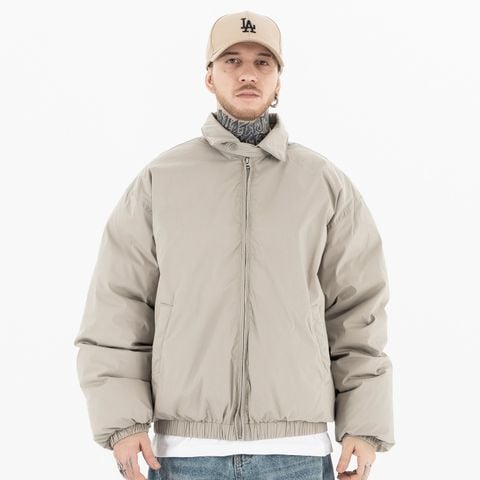 FG®️| ÁO KHOÁC PHAO BÔNG BÔNG TRẦN KHÓA KÉO OVERSIZE UNISEX FG SW142