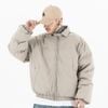 FG®️| ÁO KHOÁC PHAO BÔNG BÔNG TRẦN KHÓA KÉO OVERSIZE UNISEX FG SW142