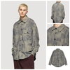INF®️| ÁO KHOÁC SƠ MI DÀI TAY SỌC BATIK RETRO DÁNG RỘNG UNISEX INF 7102