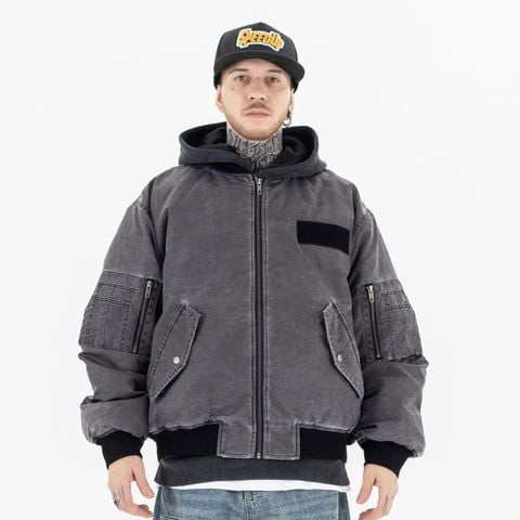 FG®️| ÁO KHOÁC WASH RETRO KHÓA KÉO CAO CẤP UNISEX FG SW138