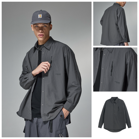 INF®️| ÁO KHOÁC SƠ MI DÀI TAY CHỐNG RÁCH CÔNG NGHỆ VẢI CORDURA UNISEX INF 7084