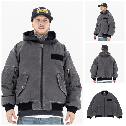 FG®️| ÁO KHOÁC WASH RETRO KHÓA KÉO CAO CẤP UNISEX FG SW138