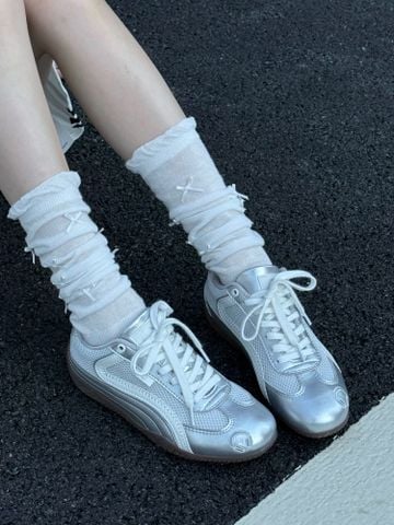 CATSOFA ™️| GIÀY SNEAKER EMOJI LAB SILVER TAI NGHE UNISEX CAT&SOFA CS25001