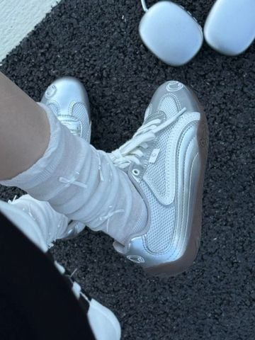 CATSOFA ™️| GIÀY SNEAKER EMOJI LAB SILVER TAI NGHE UNISEX CAT&SOFA CS25001