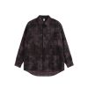 INF®️| ÁO SƠ MI DÀI TAY KẺ SỌC PHONG CÁCH ĐẤT HOANG DÁNG RỘNG UNISEX INF 7103