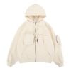 FG®️| ÁO KHOÁC HOODIE WASH RETRO KHÓA KÉO TÚI NGỰC UNISEX FG F231