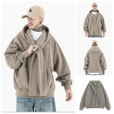 FG®️| ÁO KHOÁC HOODIE WASH RETRO CÁCH ĐIỆU UNISEX FG F232