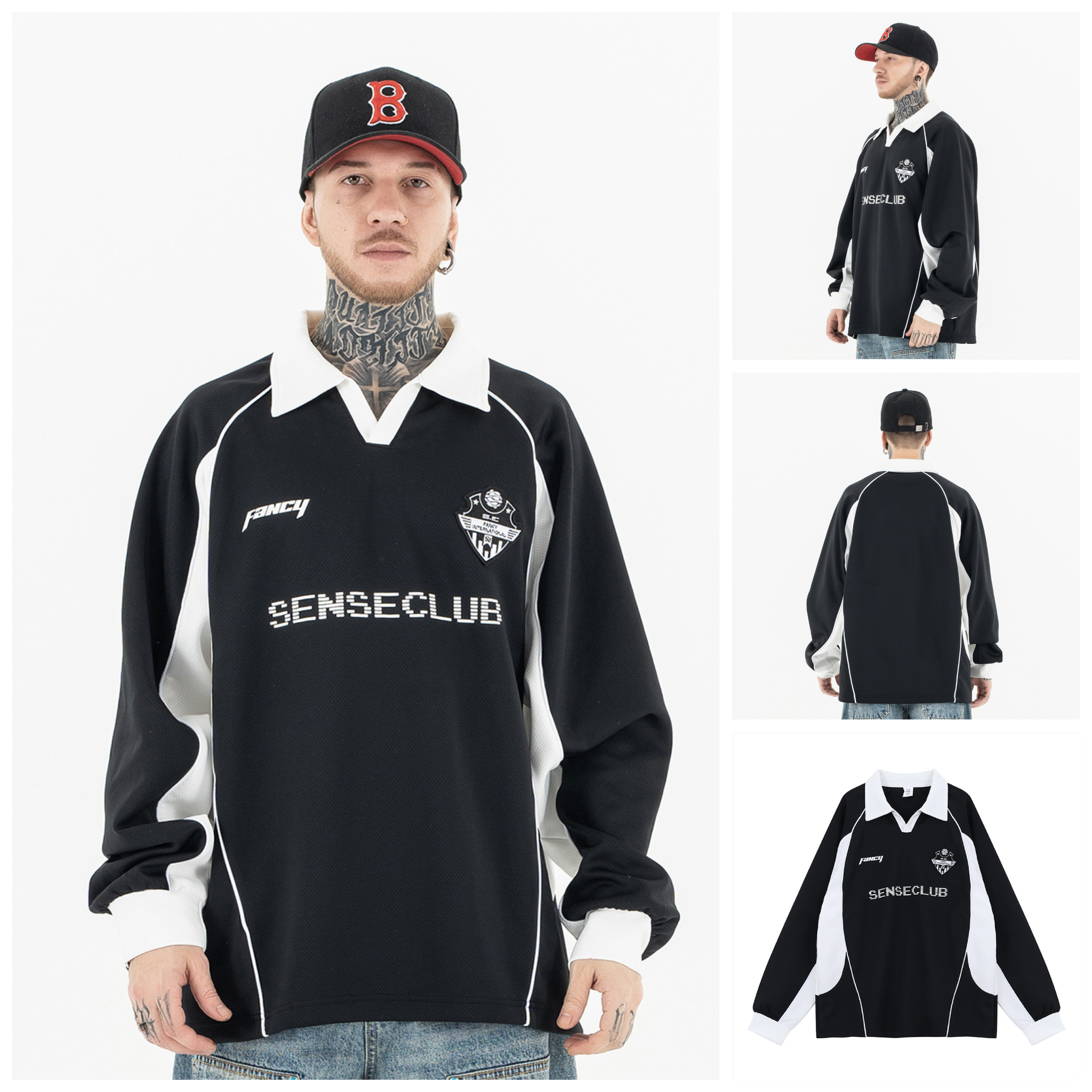 FG®️| ÁO SWEATER WASH RETRO THÊU LOGO UNISEX FG SW136