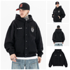 FG®️| ÁO KHOÁC HOODIE WASH RETRO CÚC BẤM THÊU LOGO UNISEX FG F226