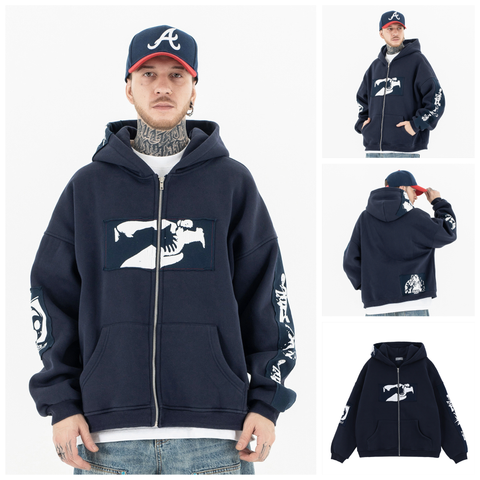 FG®️| ÁO KHOÁC HOODIE WASH KHÓA KÉO  UNISEX FG F221