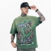 FG®️| ÁO THUN CỔ TRÒN NGẮN TAY WASH IN HÌNH BUCKS FG F165