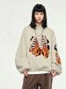 INF®️| ÁO SWEATER NỈ CỔ TRÒN NHUNG DÁNG RỘNG IN NGỌN LỬA UNISEX INF 4420