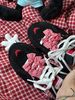 CATSOFA ™️| GIÀY SNEAKER FISHERMAN BLACK RED UNISEX CAT&SOFA CS25002
