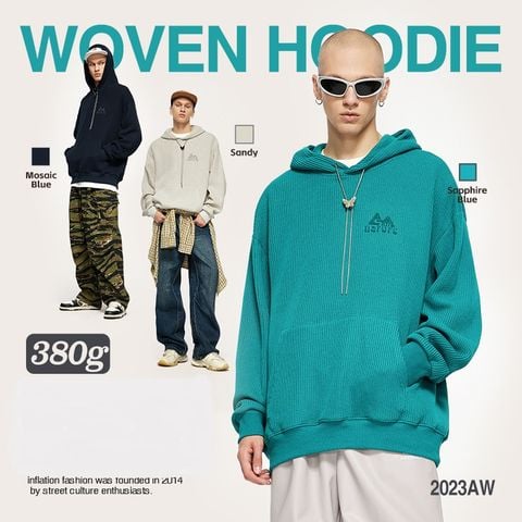 INF ™️| ÁO HOODIE DỆT KIM THÊU CÓ MŨ ĐẦU INF 4327