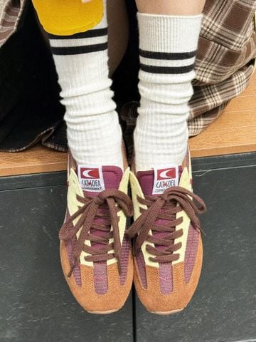 CATSOFA ™️| GIÀY SNEAKER EMOJI LAB BROWN UNISEX CAT&SOFA CS25008