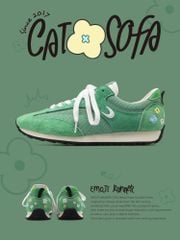 CATSOFA ™️| GIÀY SNEAKER EMOJI LAB GREEN UNISEX CAT&SOFA CS25008