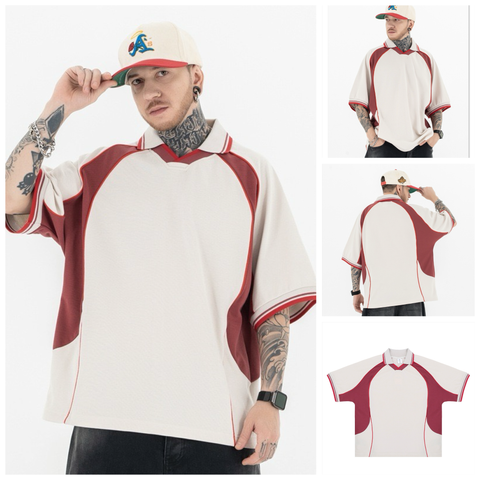 FG®️| ÁO THUN CỔ POLO TAY LỠ DÁNG RỘNG  FG SW139